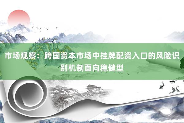 市场观察：跨国资本市场中挂牌配资入口的风险识别机制面向稳健型