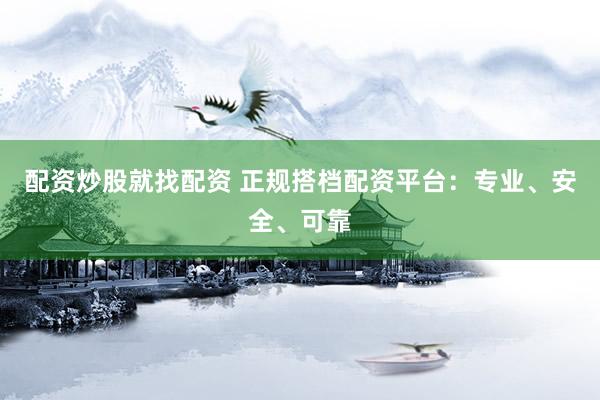 配资炒股就找配资 正规搭档配资平台:专业、安全、可靠